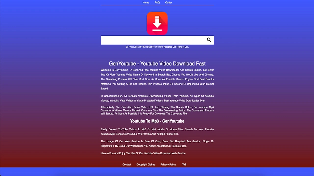 GenYoutube YouTube video downloader site images